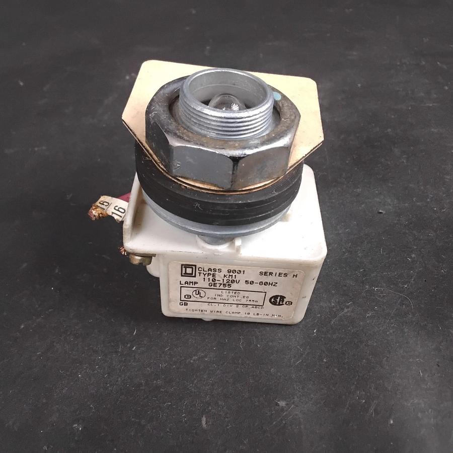 Used SQUARE D 9001-KM1 SERIES H PILOT LIGHT MODULE ($16 OBO)