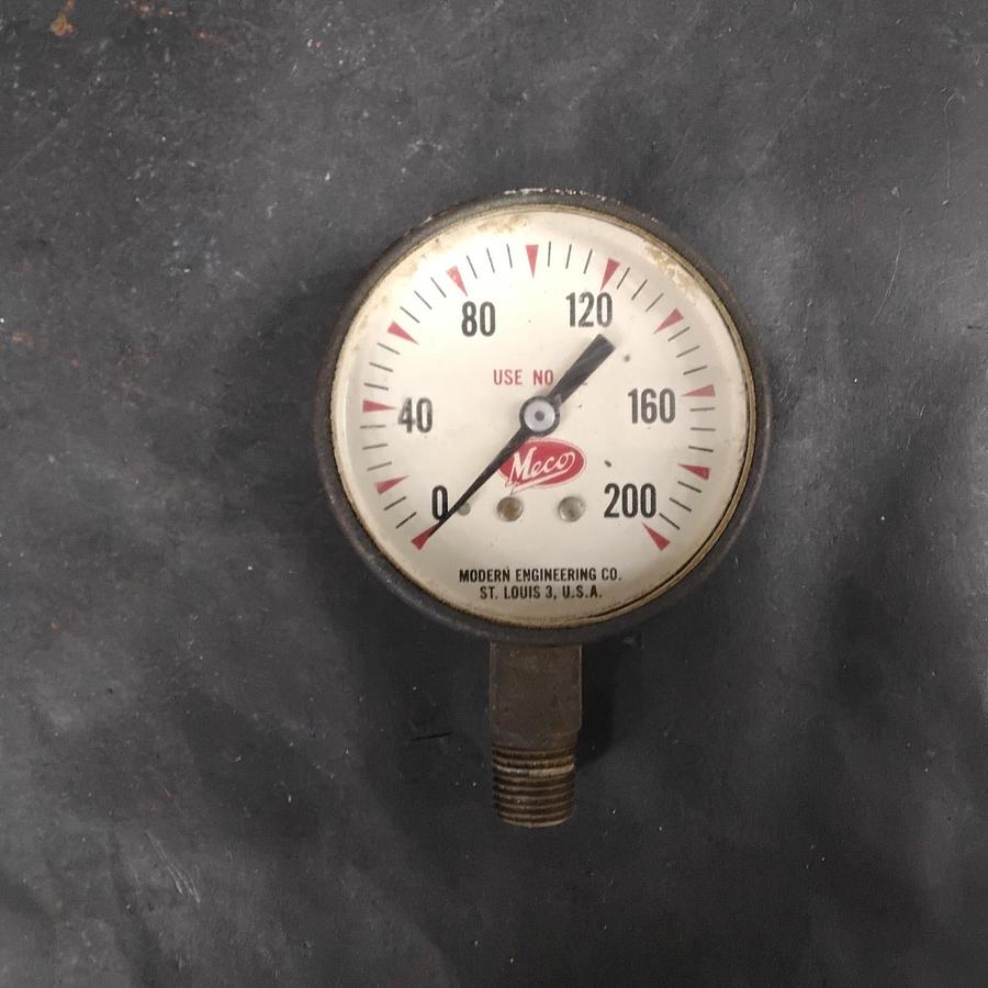 Used VINTAGE MECO 0-200 PRESSURE GAUGE ($20 OBO)