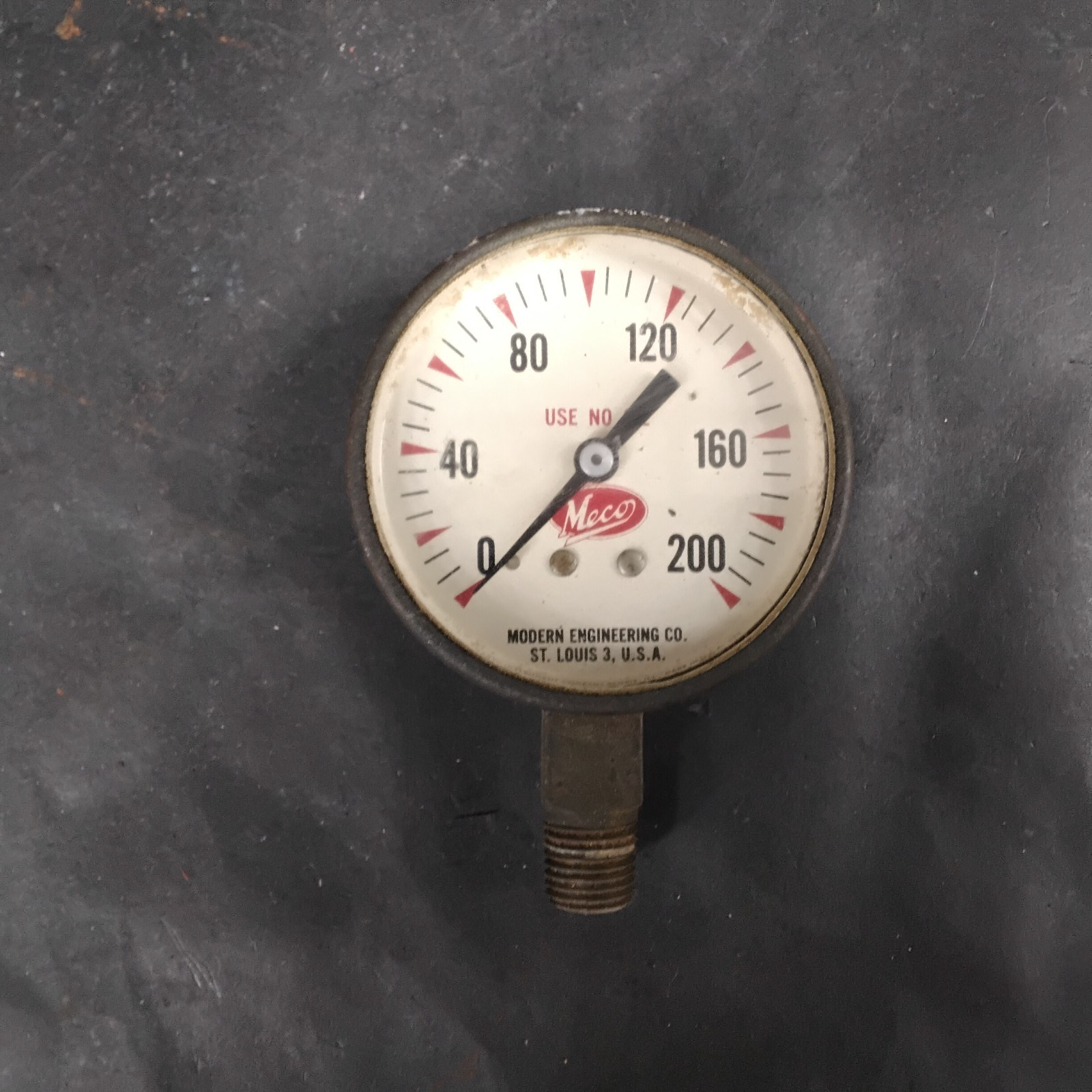 Used VINTAGE MECO 0-200 PRESSURE GAUGE ($20 OBO)