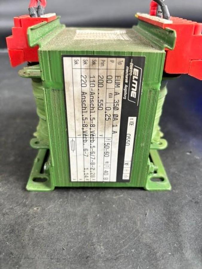Used ELEKTRO-MECHANIK EUM A 350 OA 1 A CONTROL TRANSFORMER