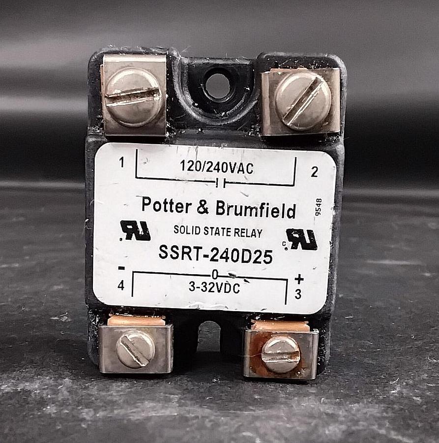 Used POTTER&BRUMFIELD SSRT-240D25 SOLID STATE RELAY($ 17 OBO)