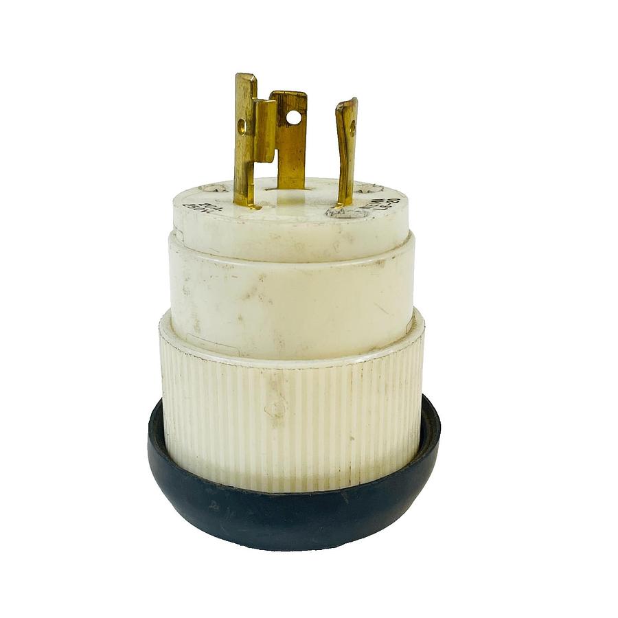 Used BRYANT ELECTRIC 4721 TWIST LOCK MALE PLUG 20A 250V NEMA L6-20