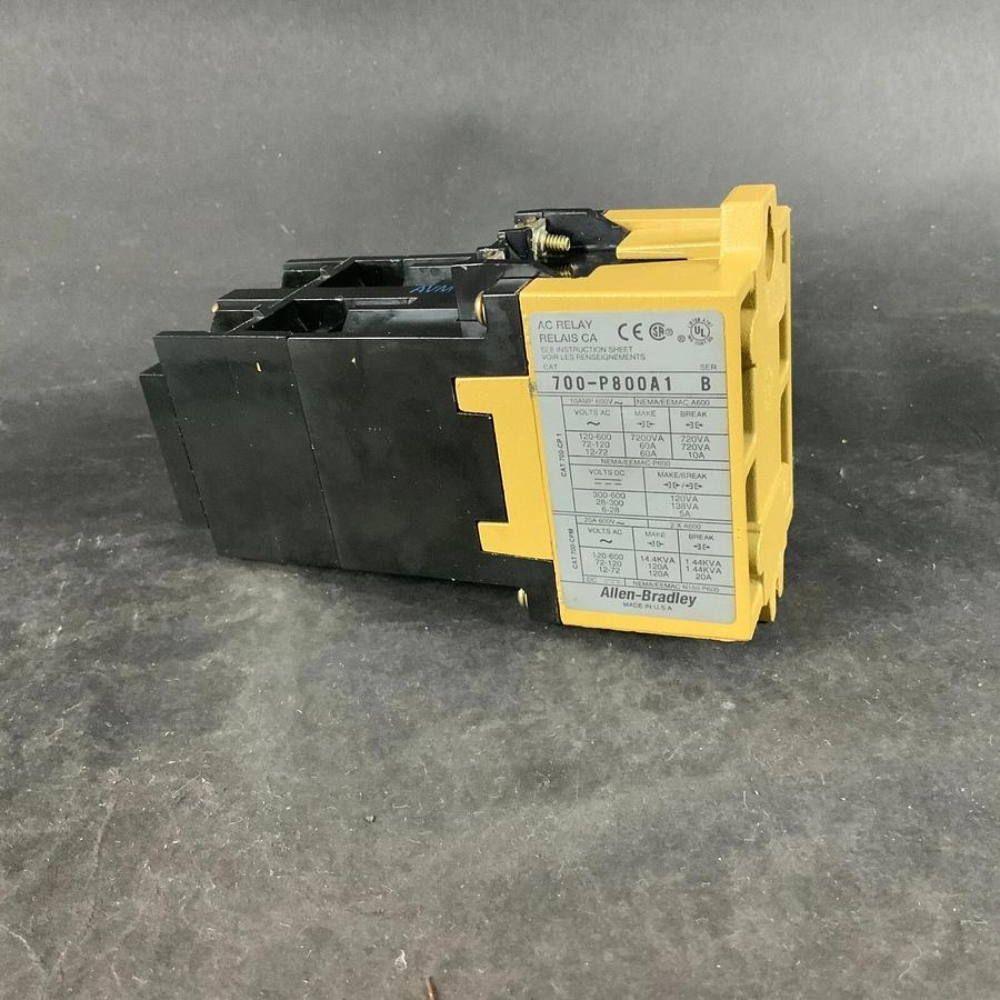 Used ALLEN BRADLEY 700-P800A1 B AC RELAY($17 OBO)