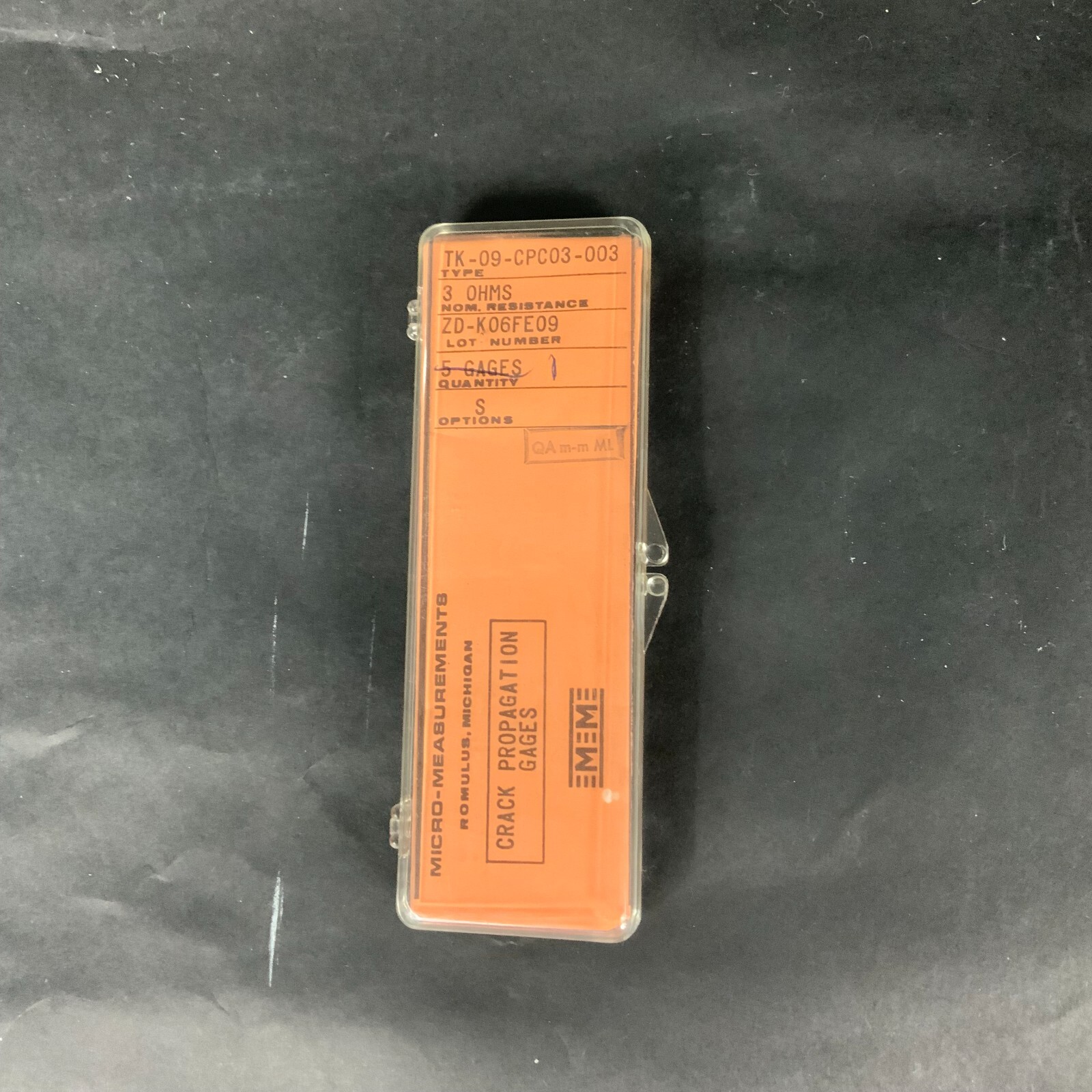 Used MICRO-MEASUREMENTS TK-09-CPC03-003 PRECISION STRAIN GAUGE - 1 UNIT ($5 OBO)