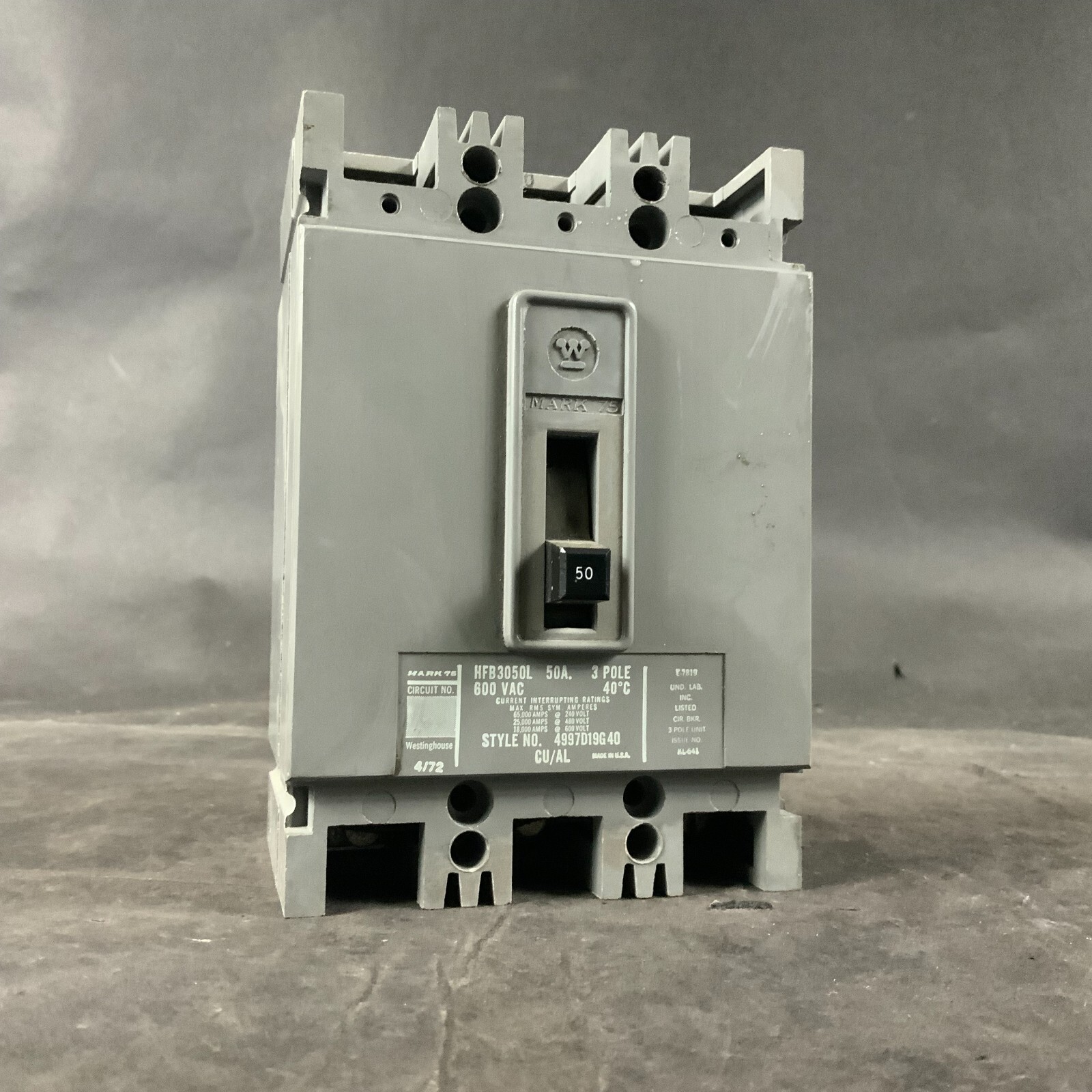 Used WESTINGHOUSE HFB3050L CIRCUIT BREAKER ($40 OBO)