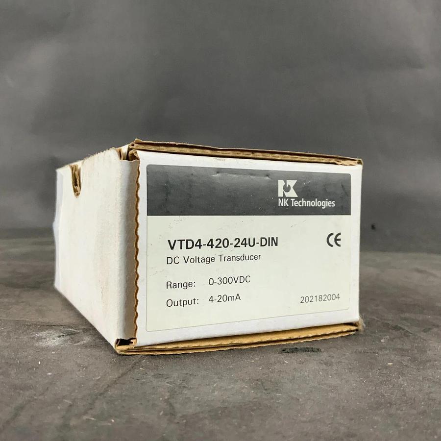 NK TECHNOLOGIES VTD4-420-24U-DIN DC VOLTAGE TRANSDUCER ($150 OBO)
