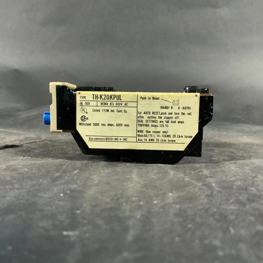 Used MITSUBISHI TH-K20KPUL OVERLOAD RELAY ($35 OBO)