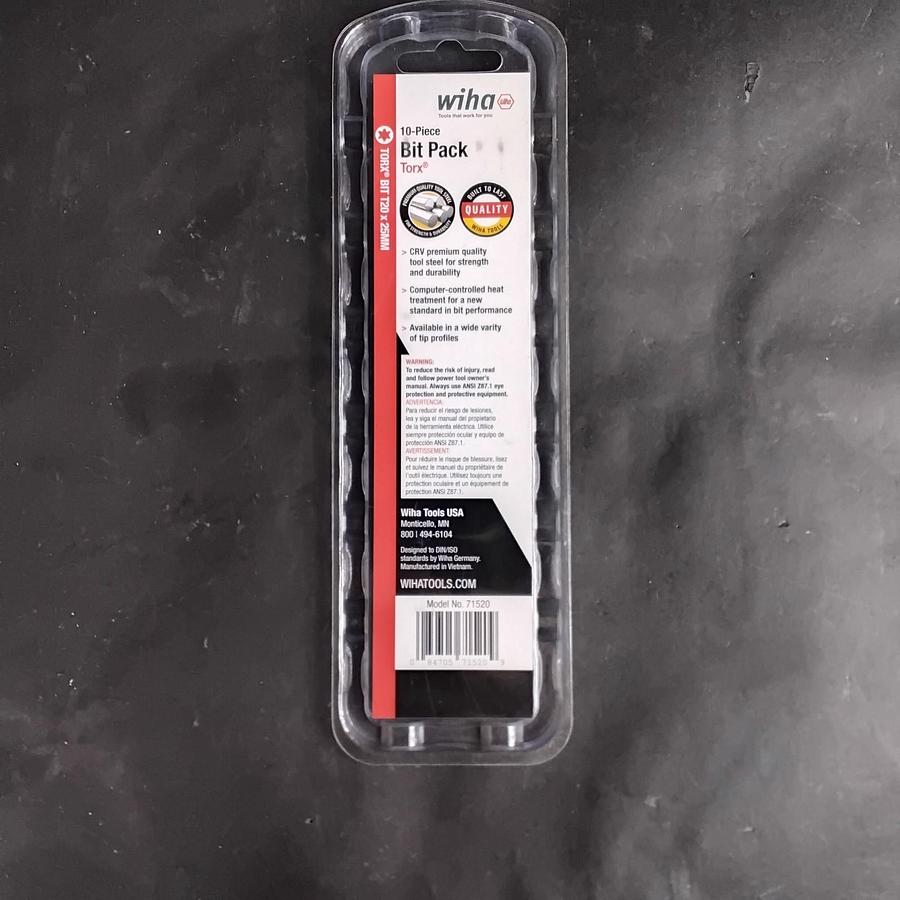 WIHA 71520 10-PIECE BIT SET ($12 OBO)