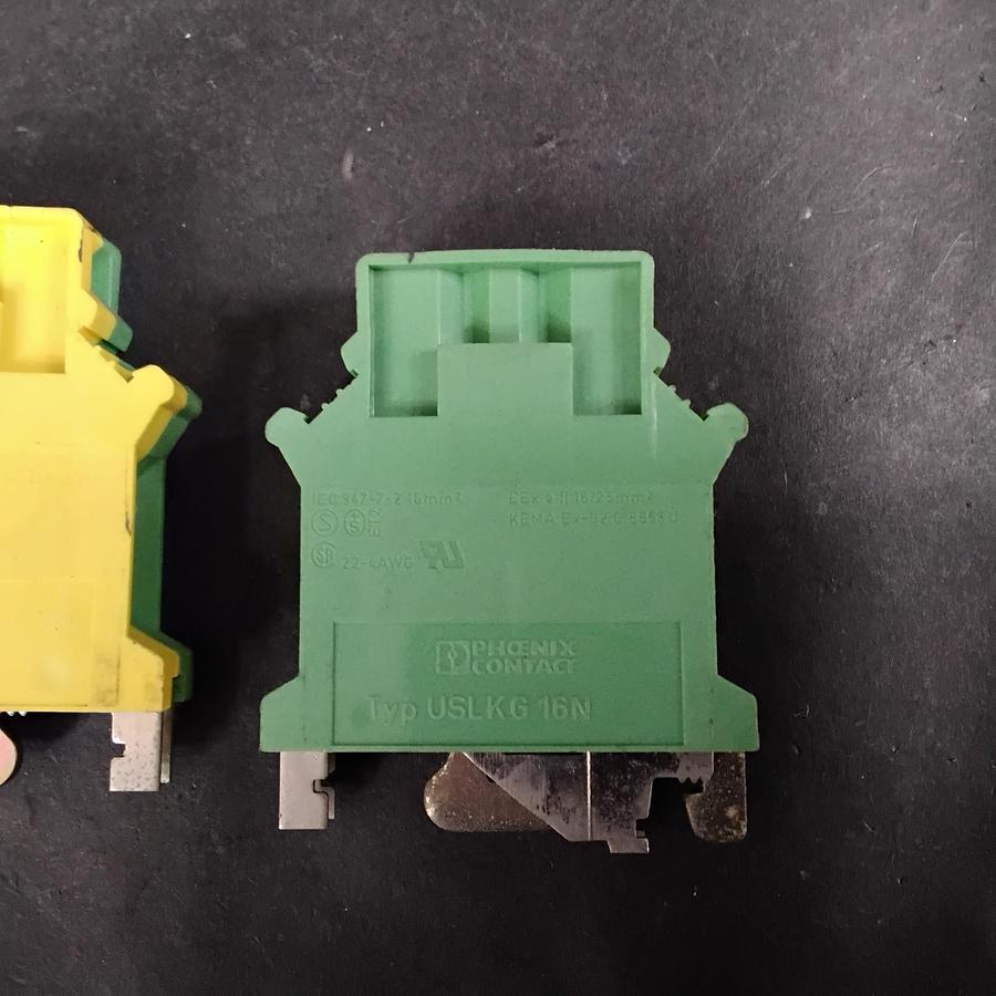 Used PHOENIX CONTACT USLKG 16N TERMINAL BLOCK ($3/EACH OBO)