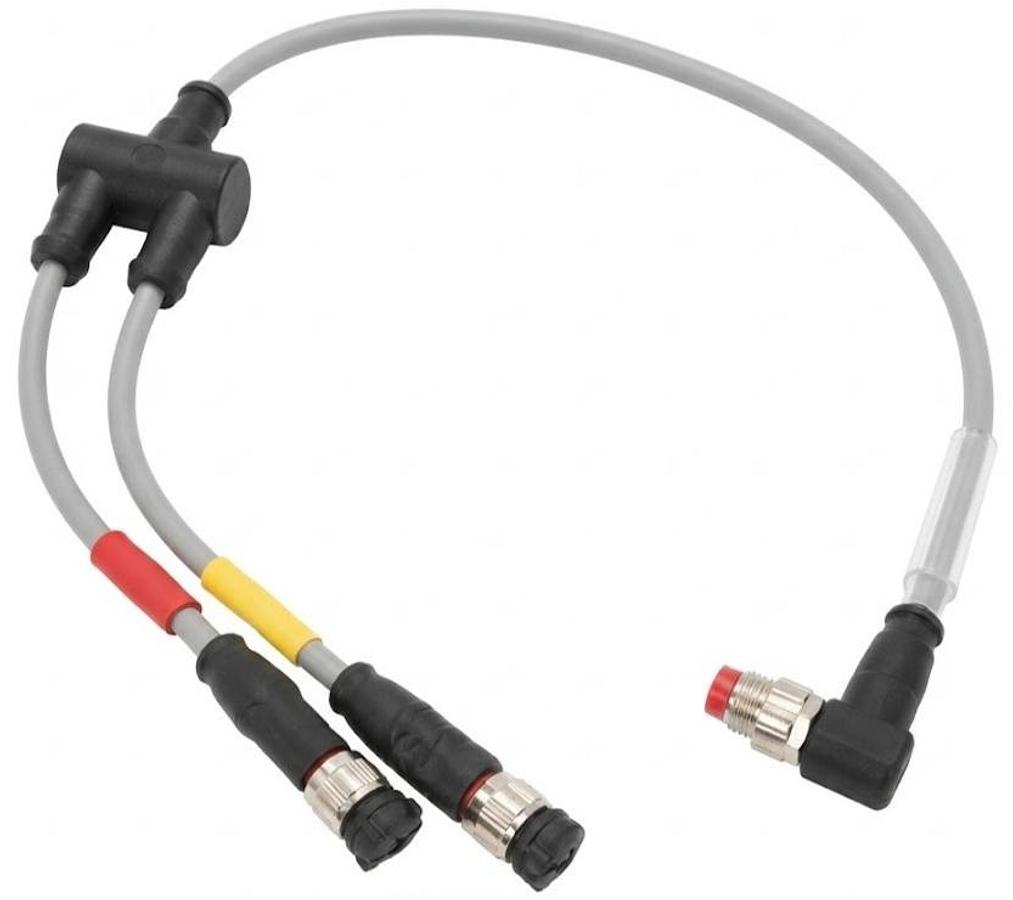 BECKHOFF ZC2000-0000-0043 SENSOR CABLE Y SPLITTER M8 4 PIN MALE 3 PIN F. | NEW |