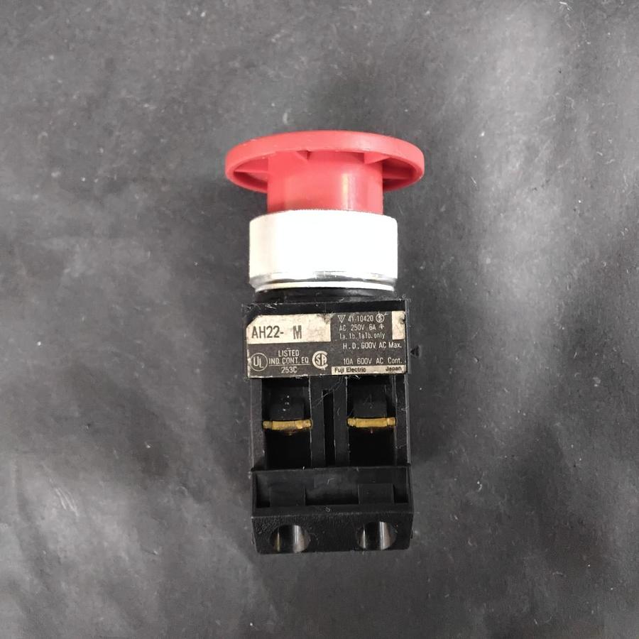 Used FUJI ELECTRIC AH22-M EMERGENCY STOP PUSHBUTTON ($17 OBO)