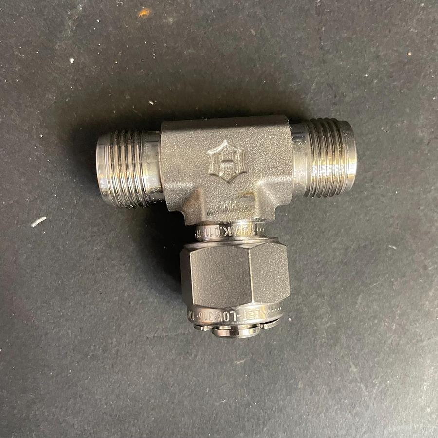 Used HAM-LET 3166AA TEE FITTING INDUSTRIAL STAINLESS STEEL TUBE FITTING OEM