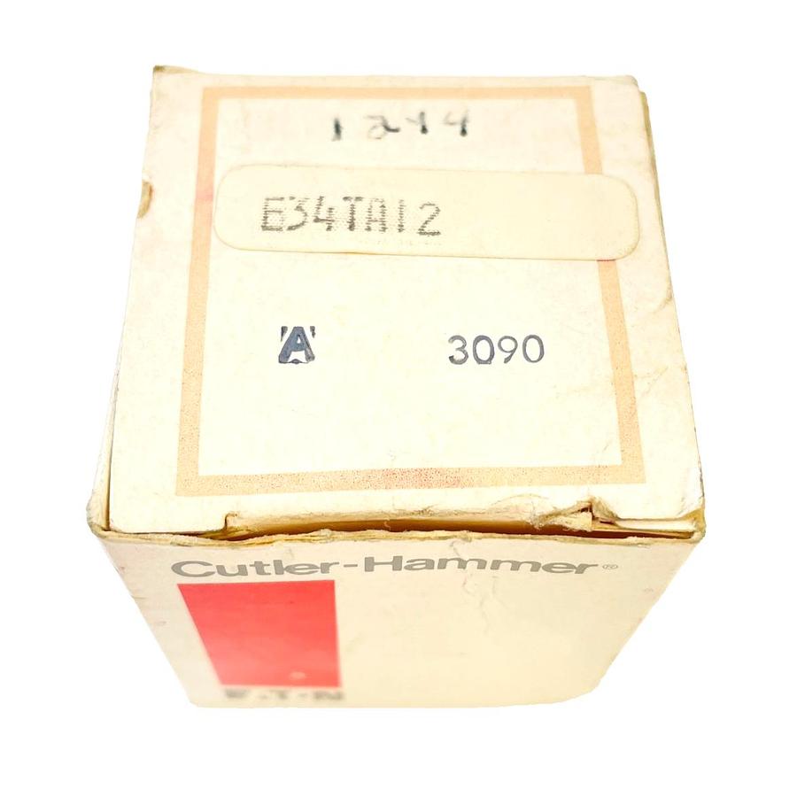 Used CUTLER HAMMER E34TA12 SER A CORROSION RESISTANT SHROUD FLUSH PUSHBUTTON