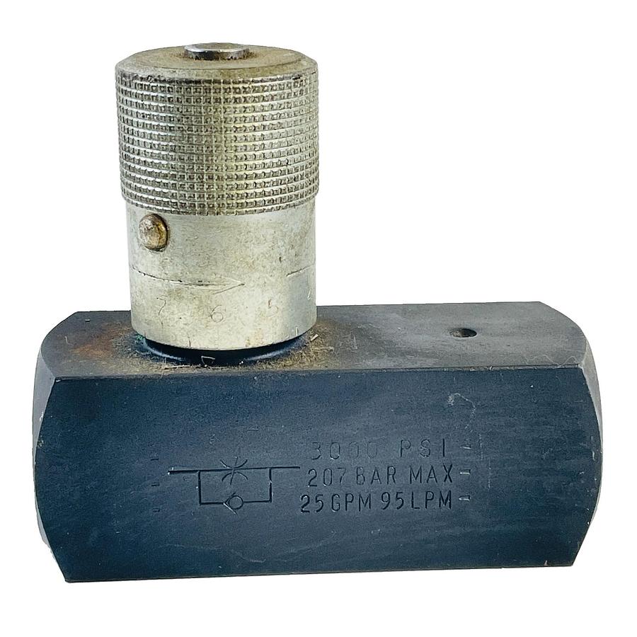 Used PARKER F1200S-11MJ COLORFLOW HYDRAULIC FLOW CONTROL VALVE 3/4 NPT 3000 PSI