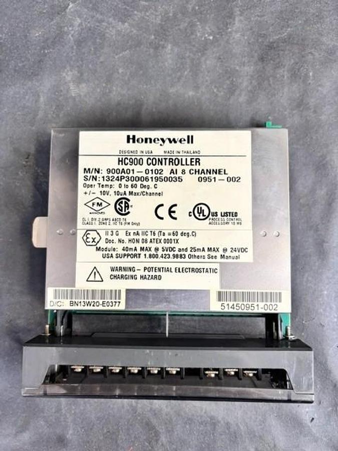 Used HONEYWELL 900A01-0102 INPUT MODULE CONTROLLER