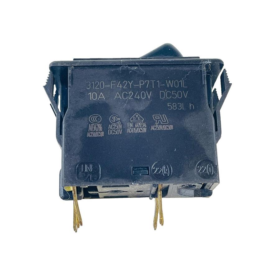 Used E-T-A 3120-F42Y-P7T1-W01L 10A 240VAC 50VDC DOUBLE POLE THERMAL BREAKER