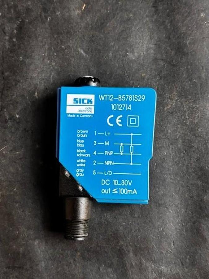 Used SICK WT12-B5781S29 PHOTOELECTRIC SENSOR ($35 OBO)
