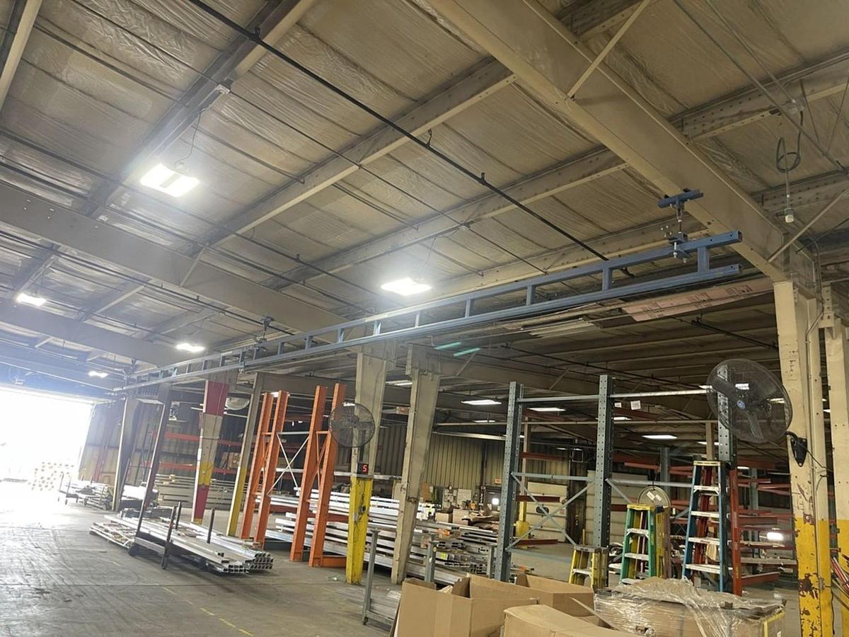 Used Mono-Rail Crane, Gorbel 1/2 Ton CAP, 40FT (Ready to Ship!)