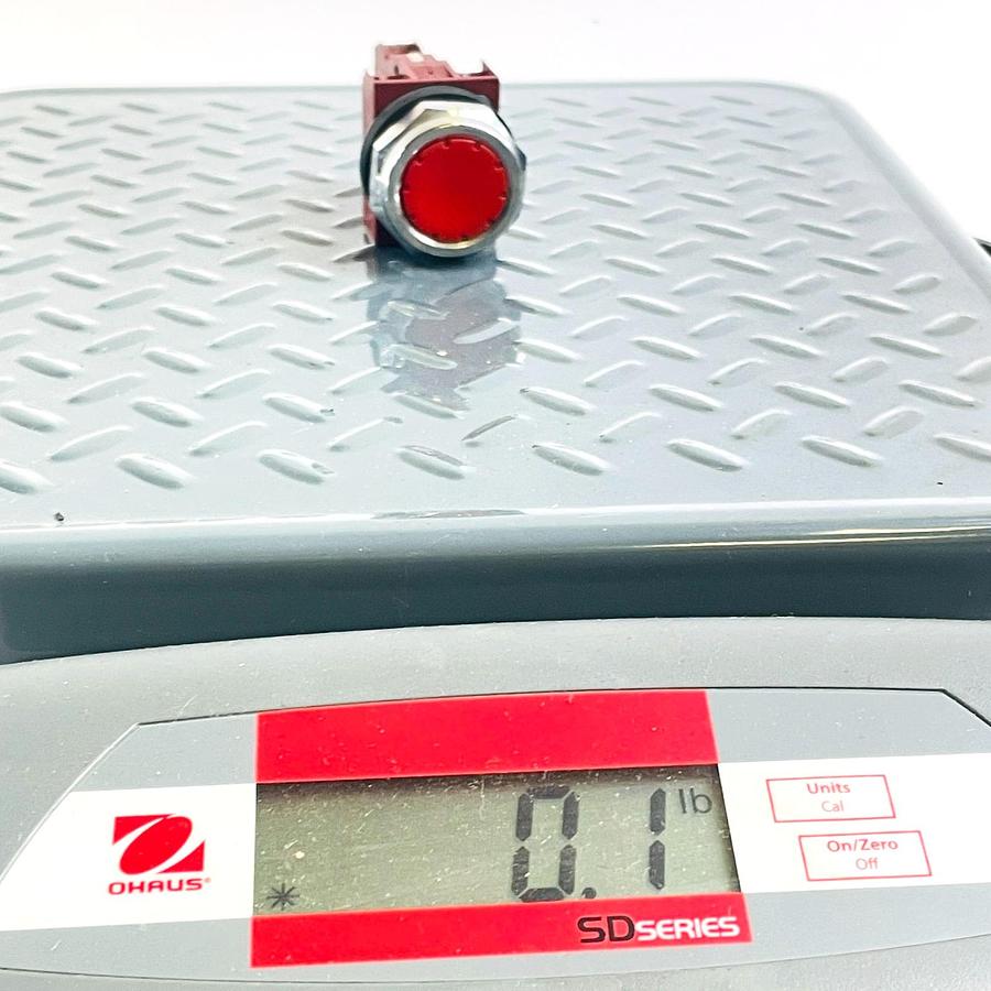 Used SIEMENS P30PBFR P30CB01 22MM PUSHBUTTON SWITCH RED FLUSH 1NC 10A 600V HEAVY DUTY
