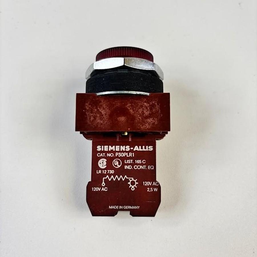 Used SIEMENS-ALLIS P30PLR1 RED PILOT LIGHT