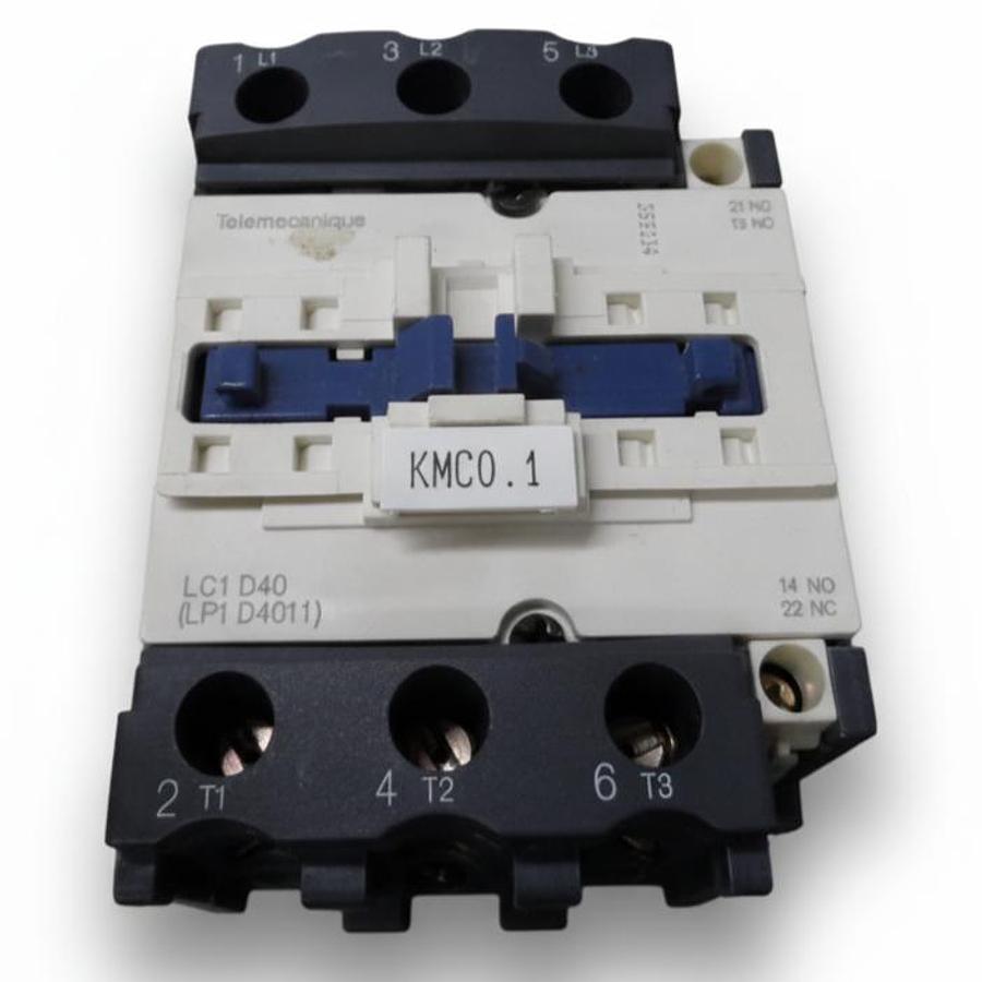 Used TELEMECANIQUE LC1 D40 | LP1 D4011 | CONTACTOR 60A 3P 24V COIL | EXCELLENT |