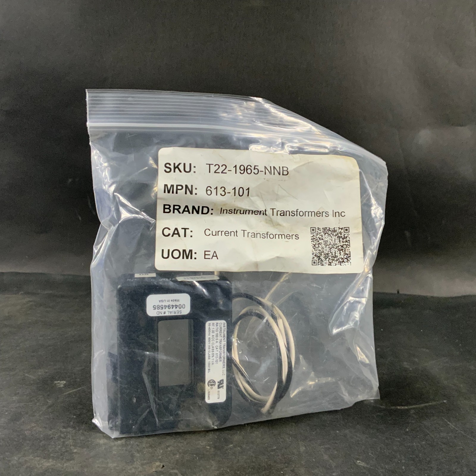 Used INSTRUMENT TRANSFORMERS 613-101 CURRENT TRANSFORMER ($80 OBO)