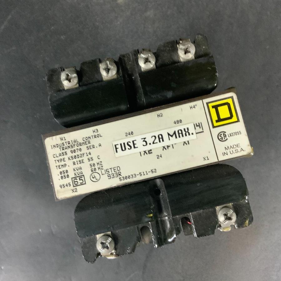 Used SQUARE D 9070-K50D2F14 INDUSTRIAL CONTROL TRANSFORMER ($35 OBO)