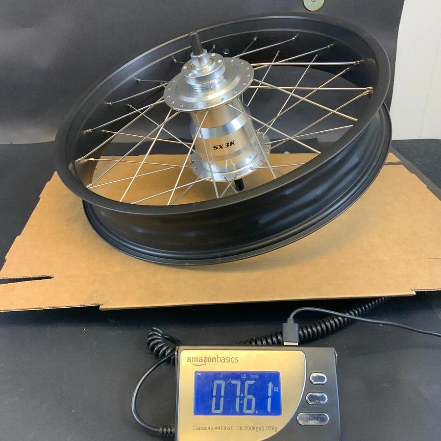 Used 20"x4-1/4 ELECTRIC BIKE REAR RIM WITH SX3K HUB ($160 OBO)