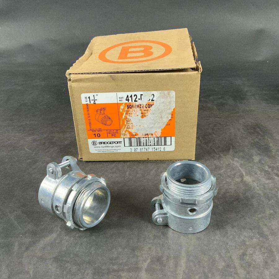 BRIDGEPORT 412-DC2 SQUEEZE CONNECTOR - SET OF 10 ($70 OBO)