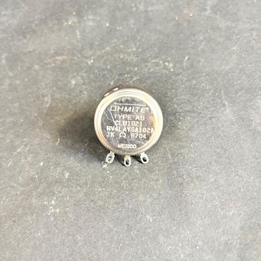 Used OHMITE CLU1021 POTENTIOMETER