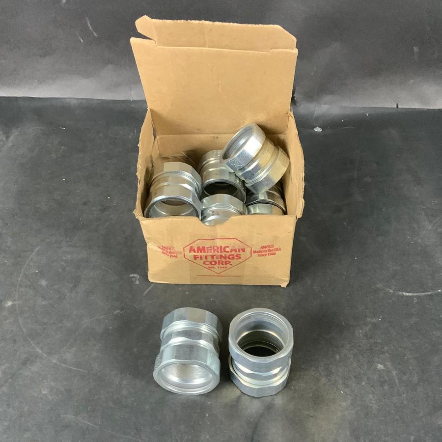 AMFICO EC763US 1-1/4" EMT COMPRESSION COUPLING - BOX OF 10 ($50 OBO)