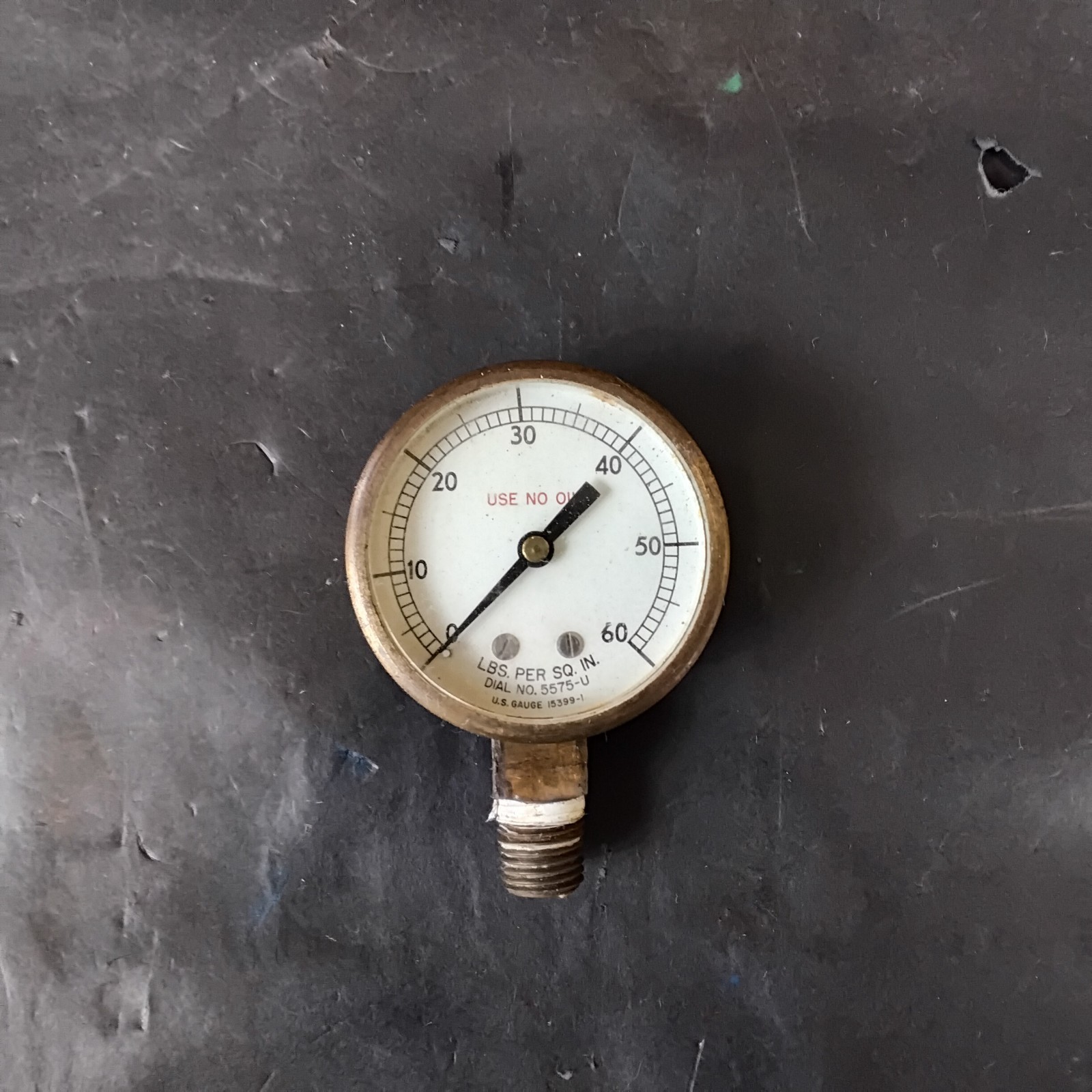 Used USG. US GAUGES 15399-1 60PSI pressure gauge ($11 OBO)