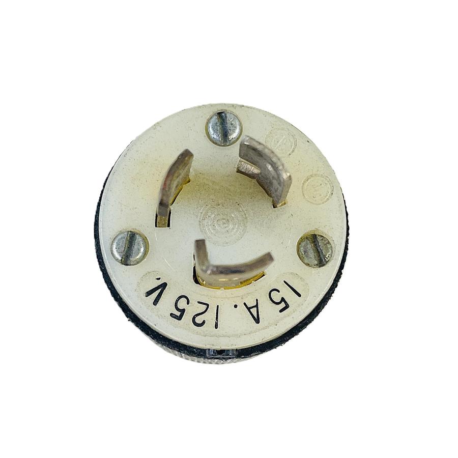 Used HUBBELL HBL4720C TWIST-LOCK MALE PLUG 15A 125V HEAVY DUTY INDUSTRIAL