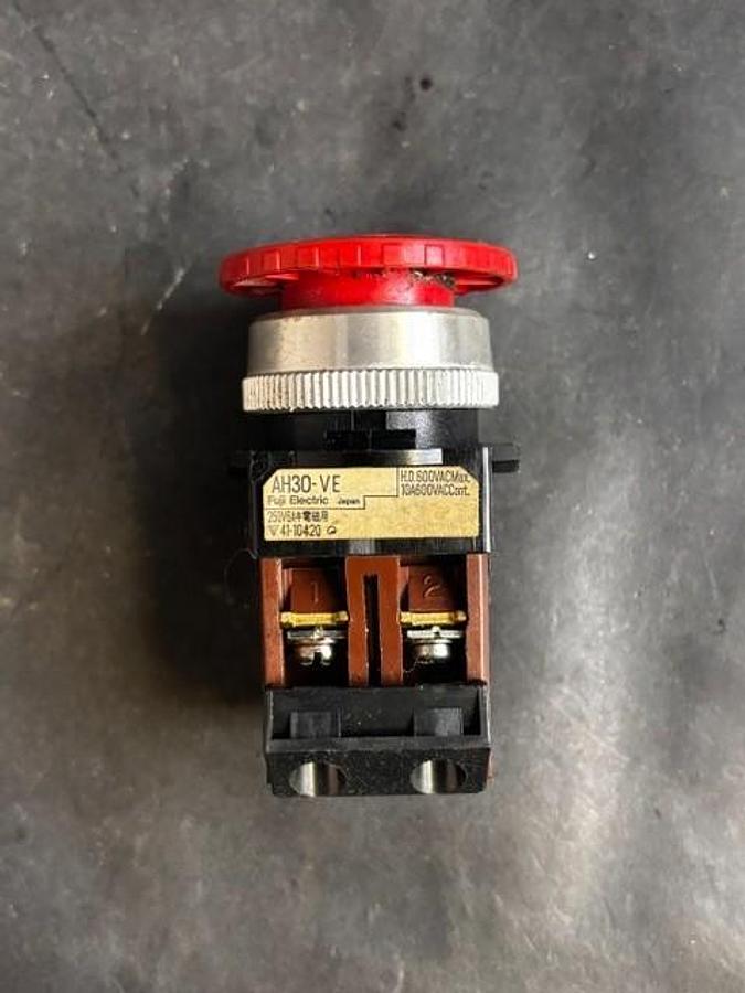 Used FUJI ELECTRIC AH30-VE EMERGENCY STOP PUSHBUTTON ($14 OBO)