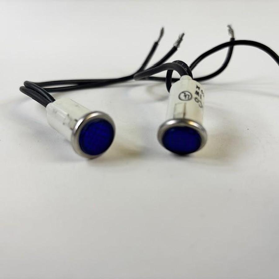 Used SELECTA SL53212-5-BG BLUE INDICATOR LIGHTS 2PCS
