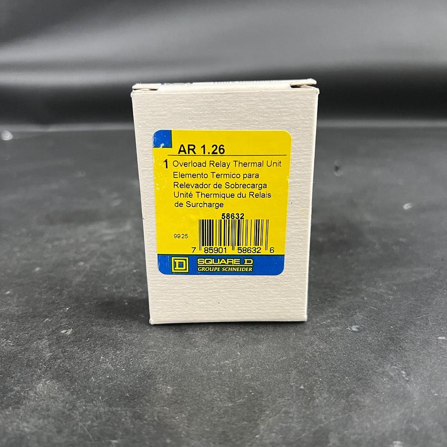 SQUARE D AR 1.26 OVERLOAD RELAY THERMAL UNIT ($12 OBO)