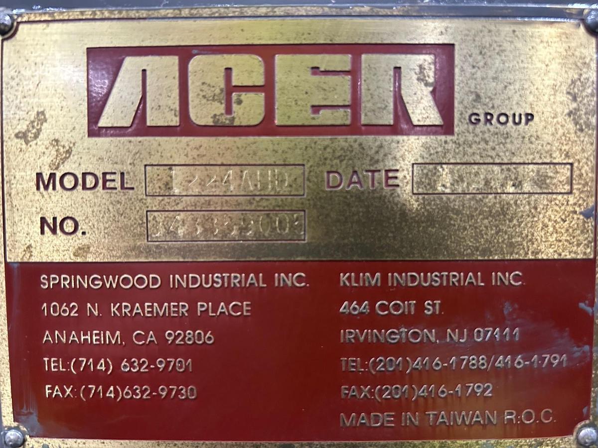Used ACER, Horizontal Surface Grinder, Model AGS1224AHD, 12"x24" ($9,500 OBO)