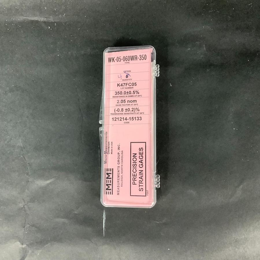 Used MICRO-MEASUREMENTS WK-05-060WR-350 PRECISION STRAIN GAUGE - LOT OF 4 ($20 OBO)