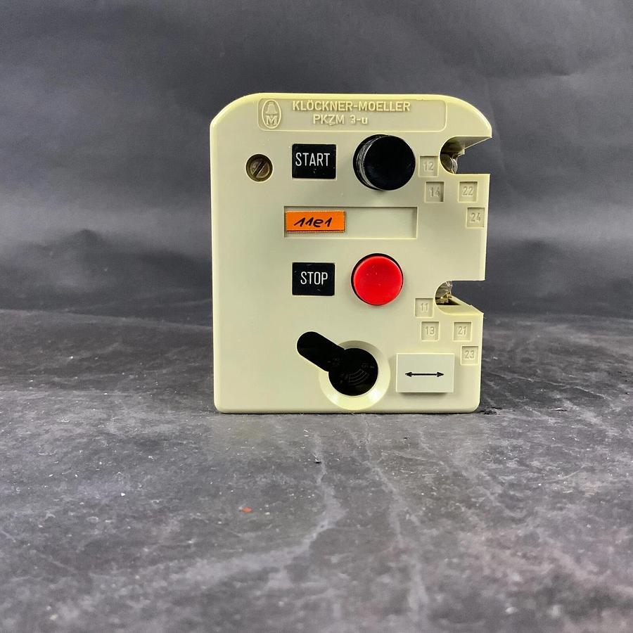 Used MOELLER PKZM3-16-U-NA CIRCUIT BREAKER - WITH HI22-PKZM3 AUX CONTACT ($35 OBO)