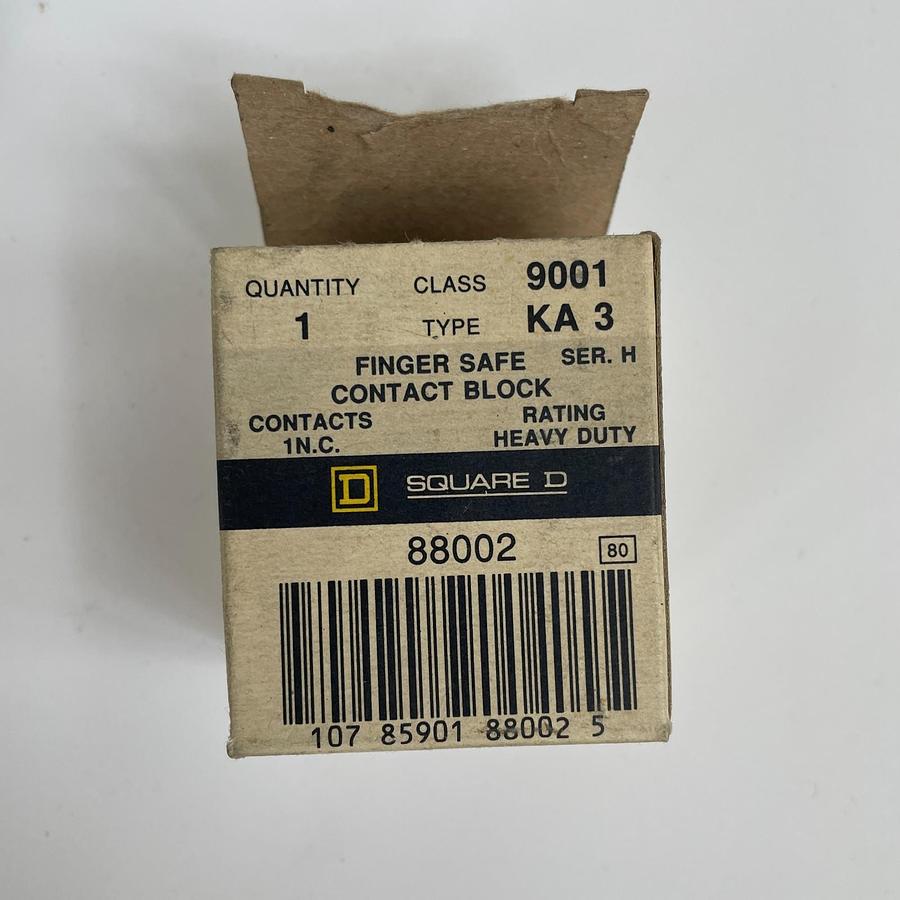 Used SQUARE D 9001KA3 SERIES H CONTACT BLOCK 1NC 600VAC 10A 30MM PUSHBUTTON OEM