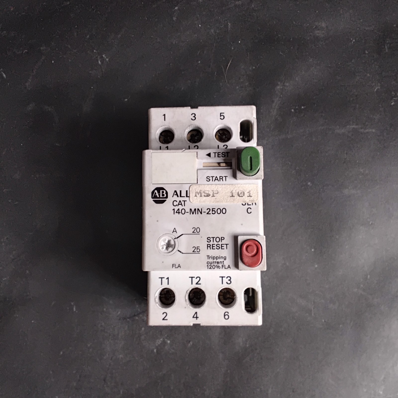 Used ALLEN BRADLEY 140-MN-2500 MANUAL STARTER ($25 OBO)