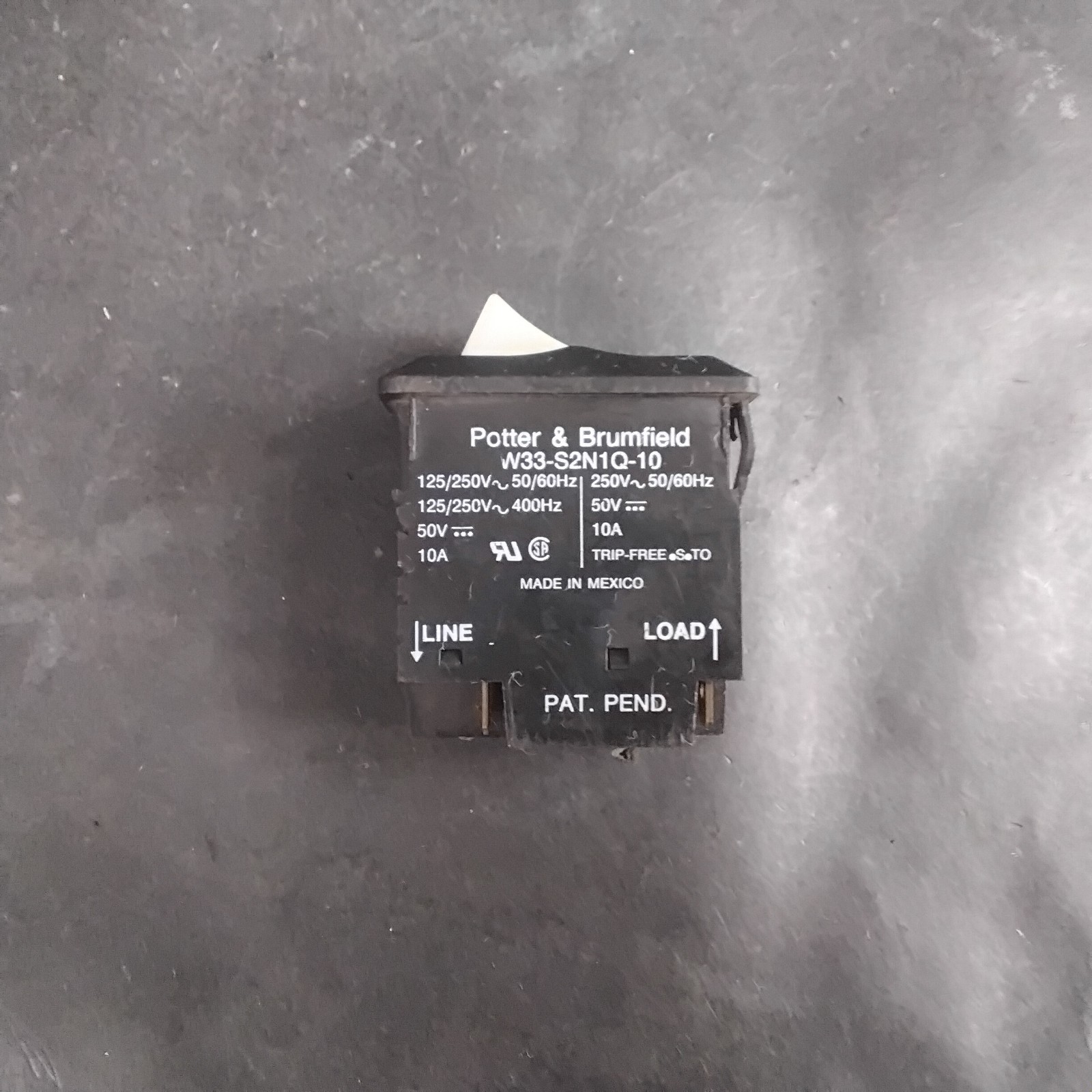 Used POTTER & BRUMFIELD W33-S2N1Q-10 CIRCUIT BREAKER ($18 OBO)