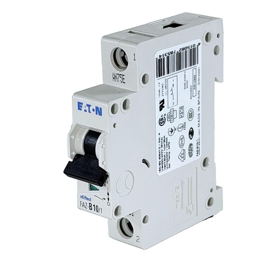 LOT OF 3 EATON FAZ-B10/1 278531 10A 1 POLE MINIATURE CIRCUIT BREAKER | NEW |