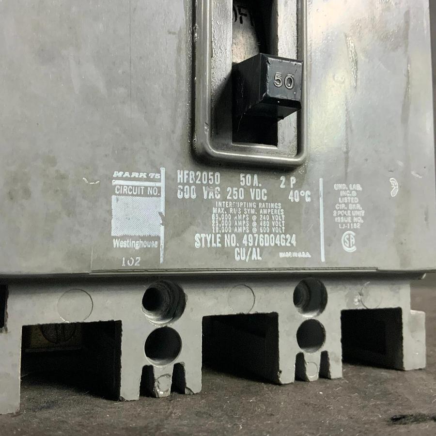 Used WESTINGHOUSE HFB2050 CIRCUIT BREAKER ($70 OBO)