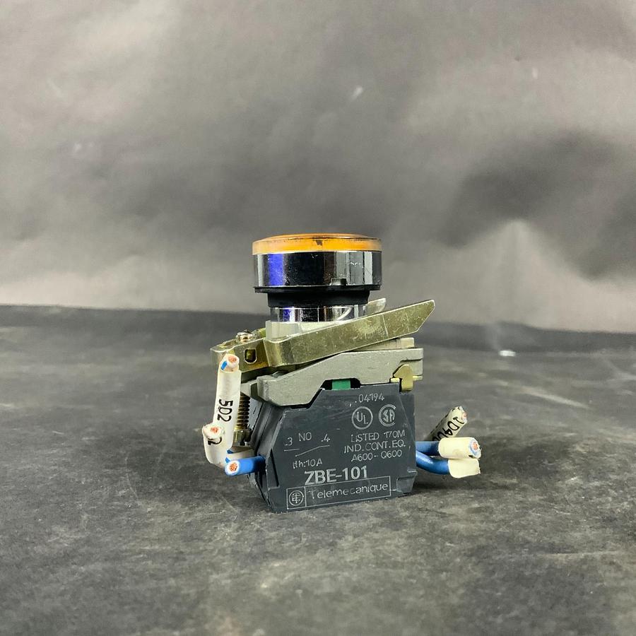 Used TELEMECANIQUE ZBE-101 YELLOW PUSH BUTTON ($12 OBO)