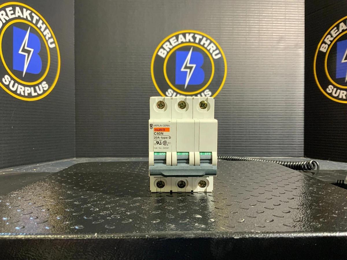 Used MERLIN GERIN MULTI9 C60N 20A-TYPE D ($15.50 OR OBO)