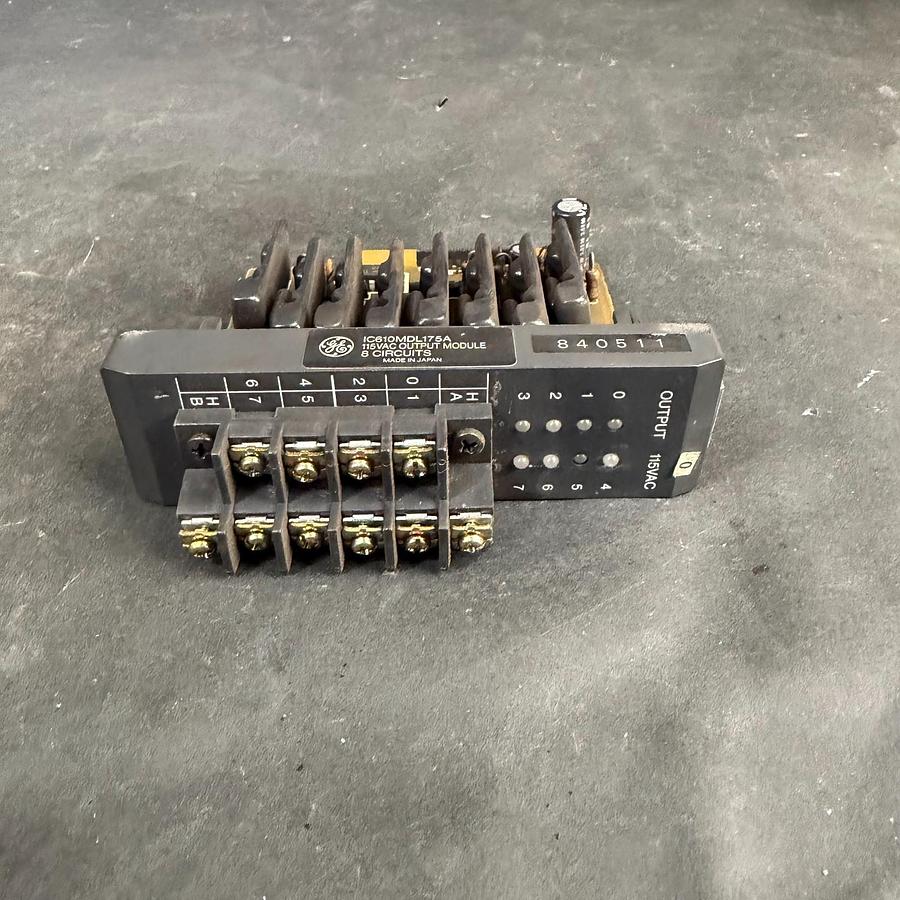 Used GENERAL ELECTRIC IC610MDL175A OUTPUT MODULE