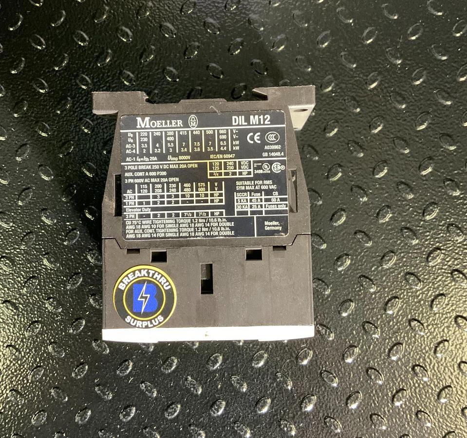 Used MOELLER DILM12-10(24VDC) ($44.99/EACH OBO)