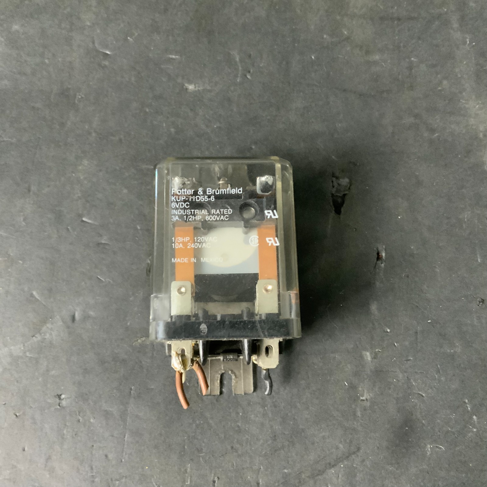 Used POTTER & BRUMFIELD KUP-11D55-6 RELAY ($11.50 OBO)