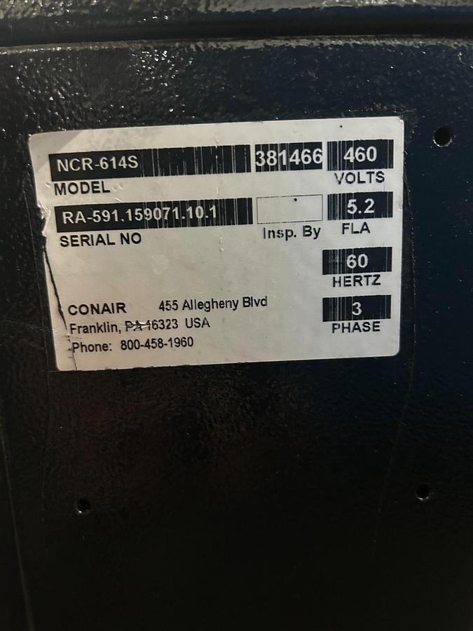 Used CONAIR NCR-614S Granulator/Grinder